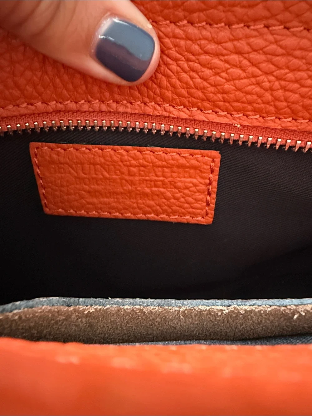 Sundance Women’s Leather Crossbody Bag in Orange